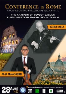 Keman roma konser afiş tasarımı
