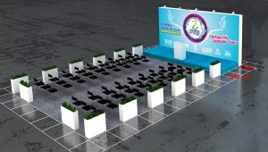 Temizlik konferans stand sahne tasarımı